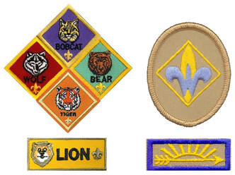 Picture Cub Scouts rank patches